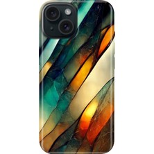 Grabono iPhone 13 - 14 Kılıf Renkli Tpu Uv Baskılı Desenli Silikon Flora Mermer