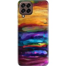 Grabono Samsung Galaxy M33 Kılıf Baskılı Esnek Silikon Kapak Sulu Boya