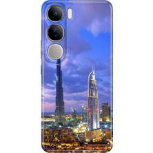 Grabono Vivo V40 Lite Kılıf Renkli Esnek Baskı Silikon Özel Temalı Desenli Dubai
