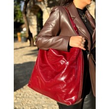 Blackbird Luxe Rio Rugan Çanta – Kadın Geniş Hacimli Şık El ve Omuz Çantası