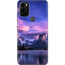 Grabono General Mobile Gm 21 Plus Kılıf Baskılı Silikon Kapak Kuzey