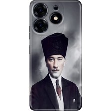Grabono Tecno Spark 20 - 20C Kılıf Renkli Temalı Desenli Tpu Tarz Silikon Atatürk