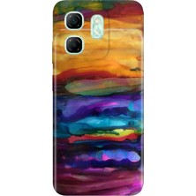 Grabono Infinix Hot 50I - Smart 9 Kılıf Renkli Tpu Uv Baskılı Desenli Silikon Sulu Boya