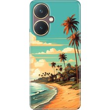 Grabono Vivo Y27 Kılıf Renkli Tpu Uv Baskılı Desenli Silikon Malibu