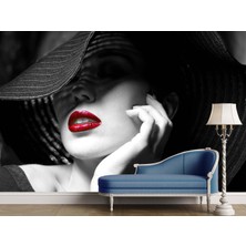 Grown Siyah Beyaz Dramatik Kadın Portresi Duvar Kağıdı