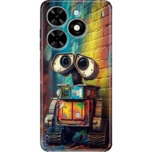 Grabono Tecno Spark Go 2024 Kılıf Baskılı Esnek Silikon Kapak Robotic