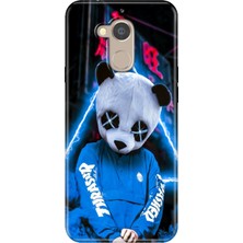 Grabono General Mobile Gm 8 Uyumlu Kılıf Desenli Silikon Renkli Tpu Uv Cool Panda