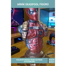 Letsii Küçük Boy Polyester Deadpool Figür Koleksiyonluk Marvel Karakter Figürü