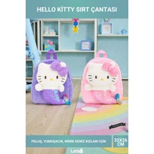Letsii Peluş Hello Kitty Deniz Kızı Tasarımlı Çocuk Sırt Çantası
