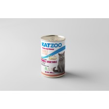 Katzoo Yetişkin Konserve Kedi Maması 400 gr x 12 | Somonlu
