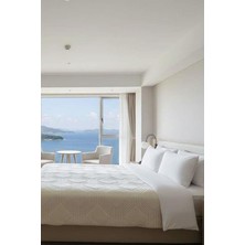 Özdilek Trendy Çift Kişilik Art Deco Battaniye - Kemik