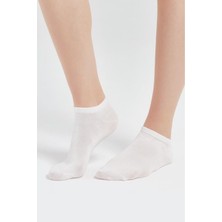 MİNİM 2li Bambu Patik Kadın Beyaz Çorap