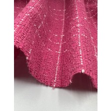 Elna Kumaş Pembe Çizgili Şanel Tüvit Kumaş | Dokulu Lüks Tüvit Kumaş 150 cm En – FIBSAN19
