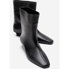 Luvi Nacho Siyah Cilt Hakiki Deri Kadın Bot