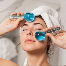 Kırmed Face Roller Yüz Küreleri 2 Adet Yüz Masaj Topları Quartz Roller Yüz Yogası Için Toplar Masaj Aleti