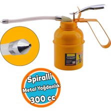 Nzb Spiralli Metal Gövdeli Yağdanlık Uçlu Yağ Pompası Araba Makine Atölye Yağdanlığı 300 ml