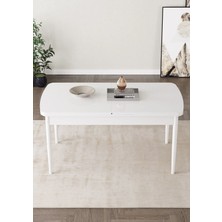 Shoovvel Lamina Serisi Suntalam 80X132 Ahşap Ayaklı Açılır Üst Kalite Mutfak Masası, Yemek Masası, Salon Masası