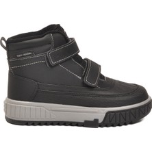 Cool Siyah Su Itici Cırtlı Kaymaz Taban Unisex Çocuk Bot Oscar F