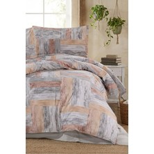 Çift Kişilik Çarşaflı Nevresim Takımı Pamuklu 4 Parça Desenli