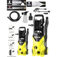 Alman 180 Bar Max Bakır Sargılı Su Soğutmalı Profesyonl Yüksek Basınçlı Bahçe ve Oto Yıkama Makinesi