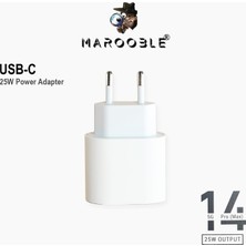 MAROOBLE Ekonomik Şarj Aleti 25W Usb-C Hızlı Şarj Adaptörü – Tüm Telefon Serileri ile Uyumlu
