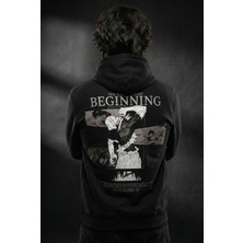 Liber Toji Fushiguro Siyah Anime Baskılı Oversize Hoodie Jjk Tasarım Sweatshirt