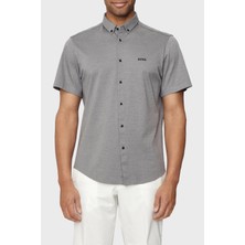 Boss % 100 Pamuk Kısa Kollu Regular Fit Düğmeli Yaka Gömlek Erkek Gömlek 50512005 052