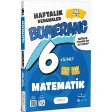 Günay Yayınları 6. Sınıf Matematik Bumerang 32 Haftalık Denemeleri Sınav Bilgisi ile Hazırlanmış