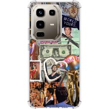 TechTree Infinix Note 50 Pro Uyumlu Scarface Kolaj Tasarımlı Baskılı Silikon Kılıf