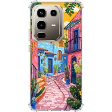 TechTree Infinix Note 50 Pro Uyumlu Renkli Sanat Sokak Silikon Kılıf Baskılı Silikon Kılıf