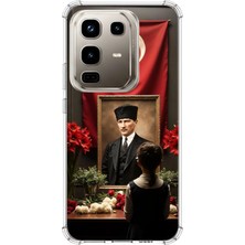 TechTree Infinix Note 50 Pro Uyumlu Atatürk Türk Bayrağı Tablo Baskılı Silikon Kılıf