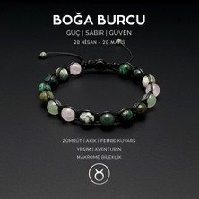 Seven Art Jewelry Boğa Burcu Makrome Bileklik