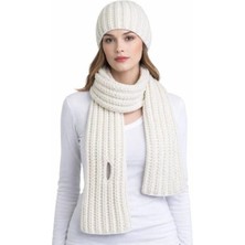 Uretti - Emine 9106 4713 El Örgüsü Bere ve Kaşkol Takımı