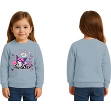 Sedirli Unisex Kuromi Baskılı Çocuk Swaetshirt 3 Iplik Şardonlu