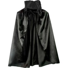 Timion Siyah Renk Yakalı Halloween Pelerini 90 cm (5148)