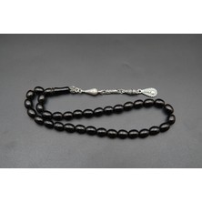 Siyah İnci Oltutaşı Beyzi Model Sade Gürcistan Oltusu Tesbih ST000180