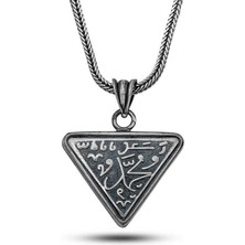 Özcömert Silver Gümüş Muhammed Yazılı Cevşen Kolye