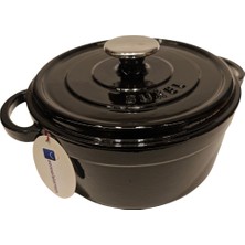 Sürel 24 cm Yuvarlak Tencere Parlak Siyah