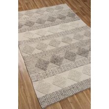 Eko Halı Jade Jd 01 Natural Naturel Kazak Örgü Desenli El Dokuma Örgü Kilim