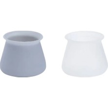 Timion 12 Pcs   Silikon  Sandalye - Masa Ayak Pabuç (5148)