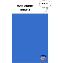 Glanart 35X50 cm Mavi Renk Mukavva Kartonu 5 Adet