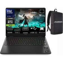 Hp Omen 16-AM0047NT Ultra 7 255H CD8M5EA-K15 32GB 1tb RTX5070 8gb W11PRO 16" Wuxga Gaming Laptop
