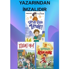 Timaş Çocuk Funda Uçuk Er- Şimdi Oyun Zamanı(Yazar Imzalı),  Tersine Okul, Şampiyon Altın Ayak(3kitap)