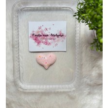 Parla'nın Atölyesi 0-3 Yaş Az Saçlı ve Saçsız Bebek Tokası Büyük Pembe Kalpler