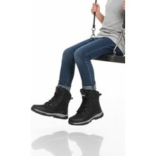 Cool Siyah Polarlı Kaymaz Taban Soğuğa Dirençli Unisex Çocuk Bot Felix F