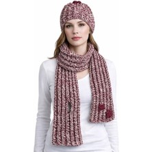 Uretti - Emine 9106 6738 El Örgüsü Bere ve Kaşkol Takımı