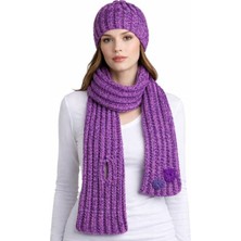 Uretti - Emine 9106 9236 El Örgüsü Bere ve Kaşkol Takımı