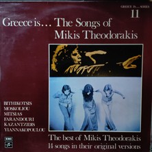 Mazi Plak Mikis Theodorakis - Greece Is... The Songs Of Mikis Theodorakis - Orijinal Dönem Baskı 33'lük Plak