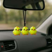 Printlabmini Neon Civciv Süsü,masa Dekoru,tatlı Dekor, Klima Süsü, Minik Dekor, Göğüs Süsü 8 Adet