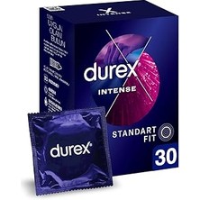 SHC4200 Durex Intense 30'lı Uyarıcı Jelli ve Tırtıklı Prezervatif